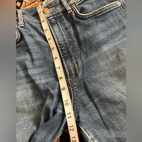 AGOLDE Nico High Rise Stretch slim blue denim jeans 27 - Picture 7 of 9
